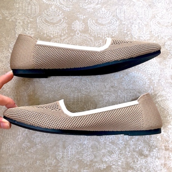 Brand New Mia Girl Woven Stretch Neutral Slip On Fly Knit Pointed Toe Flats - Picture 9 of 15